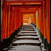 Steps at Fushimi Inari Shrine, Kyoto
