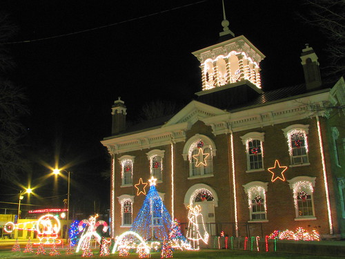 Coffee County Courthouse at Christmas - Manchester, TN