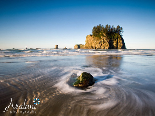 ocean longexposure beach rock sunrise washington olympicpeninsula secondbeach nd400 aralaniphotography