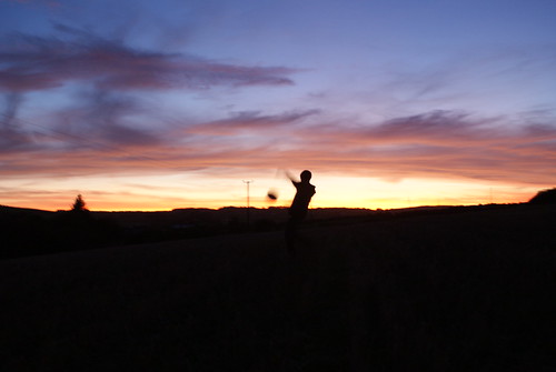 sunset sky field