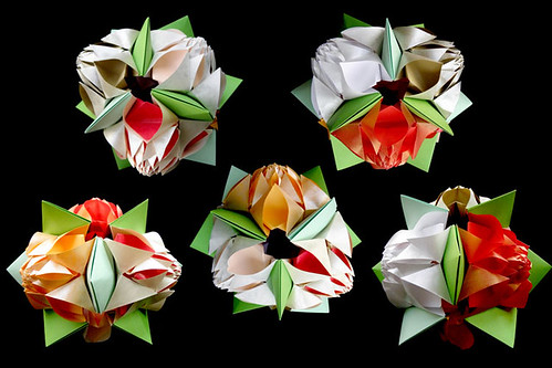 origami fractal artichoke lawson modularorigami kusudama modulars denverlawson octahedralsymmetry duopaper
