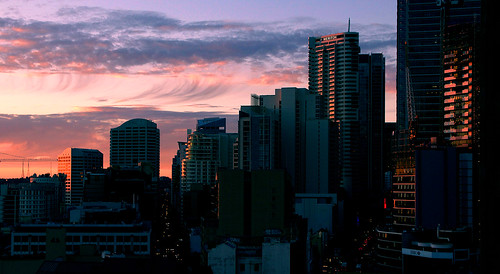 city sunset sky sydney