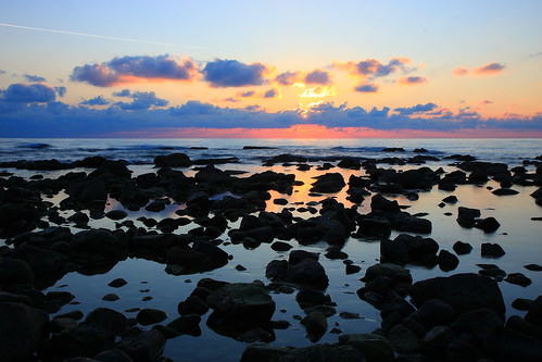 sunset sea sun seascape rock clouds landscape rocks long exposure colours platinumheartaward