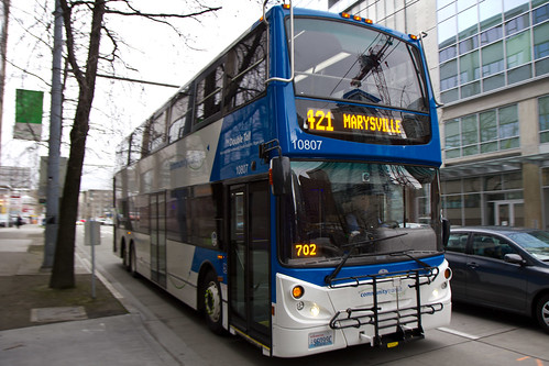 Community Transit 10807 "Double Tall" on Route 421 in Seattle