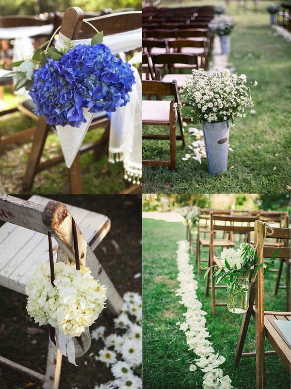 Decoración bodas: flores ceremonia
