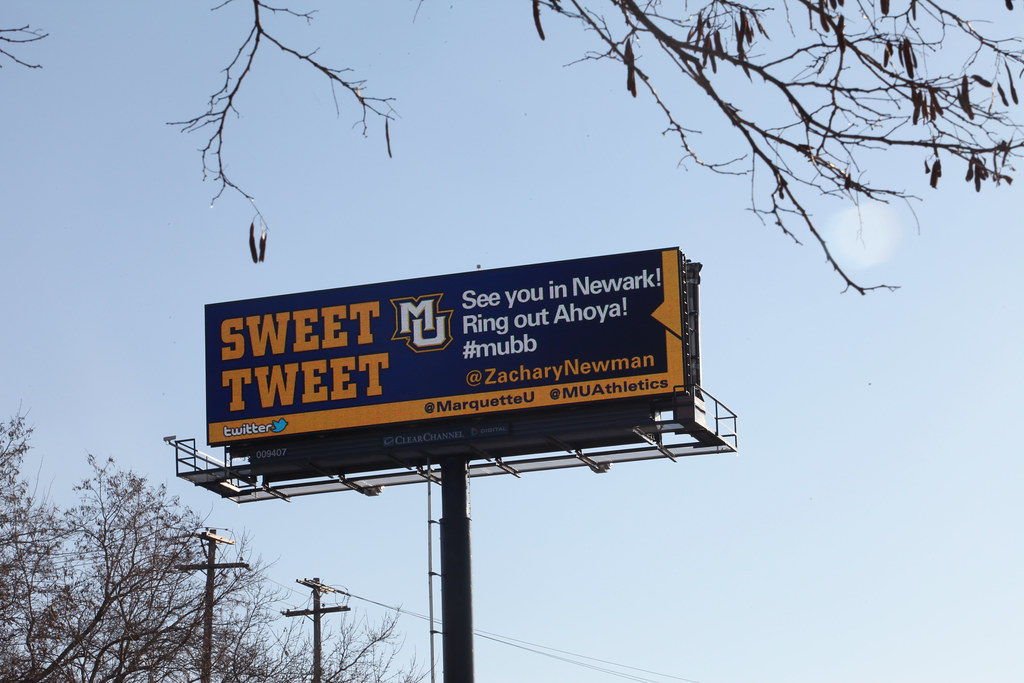 Marquette Sweet Tweet billboard