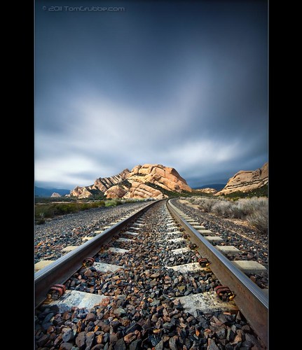 california longexposure railroad rock landscape spring tracks rails railroadtracks mormonrocks cajonpass