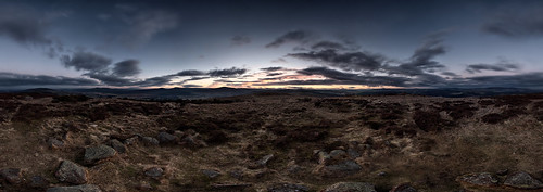 panoramic panorama stitched 2011 aberdeenshire scotland uk sunset tomscairn ptgui landscape cloud clouds sky night nighttime evening aberdonia gps hdr geotagged scape