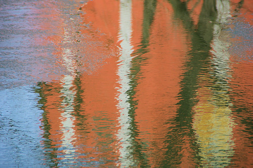 orange texture ice water reflections cocanal