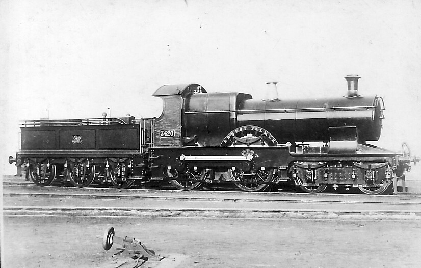 c1910: GWR Trains: Ernest Palmer, no.3420, Bulldog Class (Postcard)