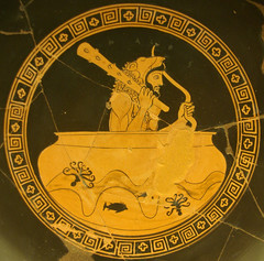 Hèracles viatja en la copa d'Hèlios (el Sol), c. 480 a.C., Musei Vaticani