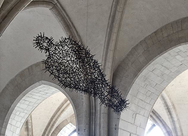 Transport by Antony Gormley, Canterbury Cathedral (Eastern