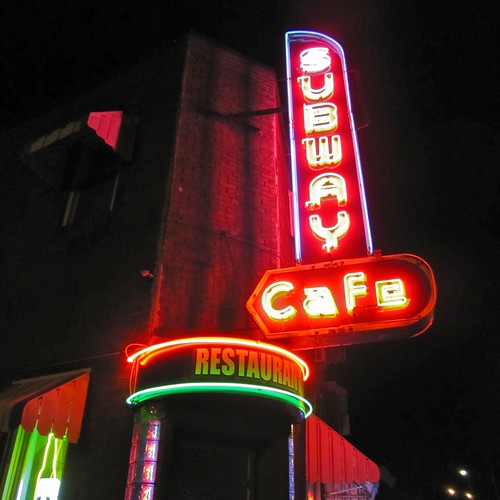 Subway Cafe Harrisburg PA Neon Sign