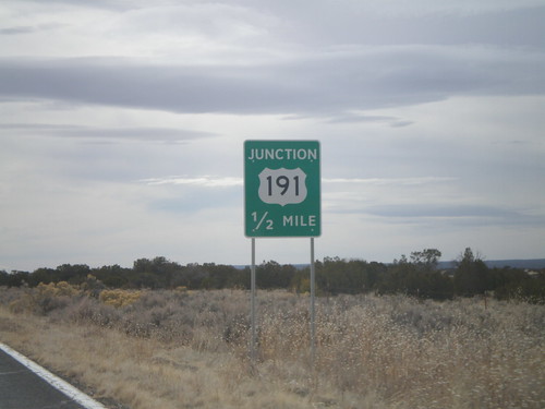 arizona sign junction intersection biggreensign us191 az61 ushighway apachecounty arizonastatehighway