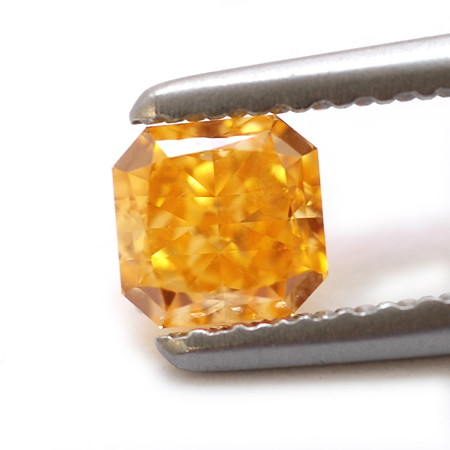 Fancy vivid yellow orange diamond
