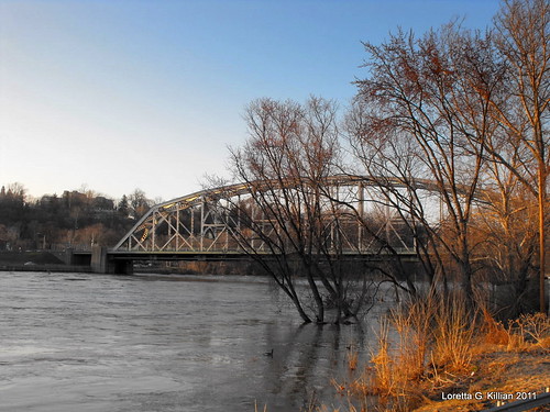 bridge winter sunset newjersey pennsylvania 1938 nj pa lehighvalley delawareriver truss tollbridge eastonpa phillipsburgnj us22 bushkillstreetbridge