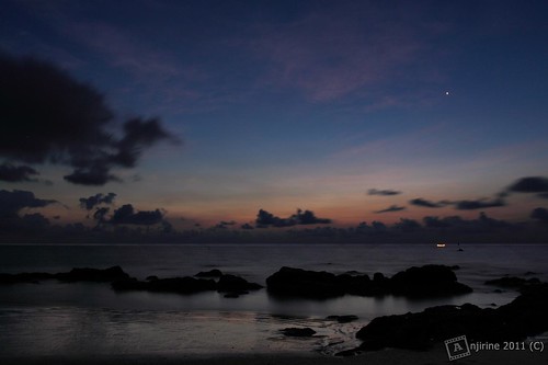 beach sunrise malaysia desaru