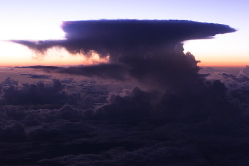 travel sunset sky cloud nature japan airplane 積乱雲 cumulonimbusincus かなとこ雲