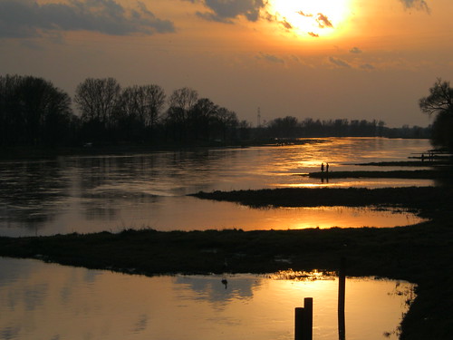 sunset nature river landscape poland odra krosnoodrzanskie