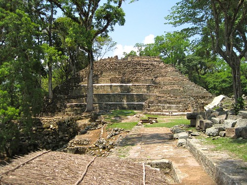 mayan ruins in copan, honduras
