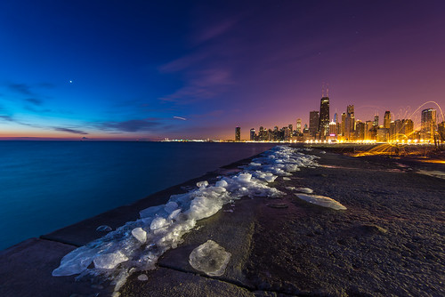 morning winter light lake chicago cold ice beach wool skyline sunrise illinois nikon long exposure downtown michigan steel north nikkor avenue d600 1635mm