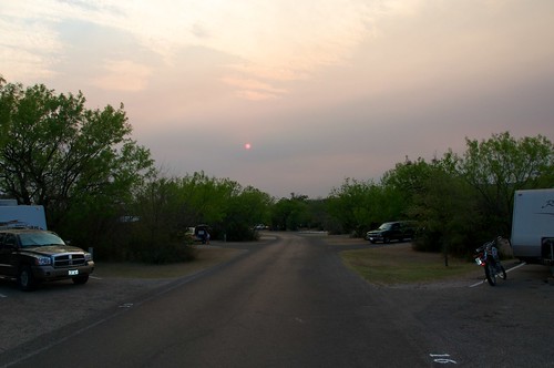 sunset haze southllanoriverstatepark