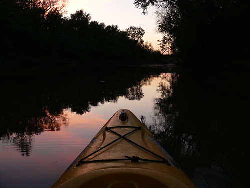 sunset oklahoma kayak deepforkriver oldtownvapor