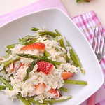 Basmati Rice with Asparagus and Strawberries