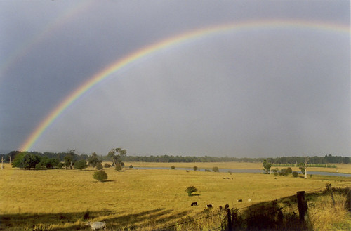 sunlight film nature field landscape rainbow pentax australia nsw doublerainbow