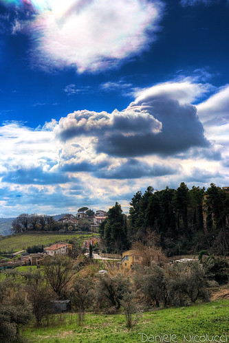 life above blue houses light sky cloud sun snow black tree green water rain skyline clouds contrast landscape spring infinity azure olive cycle cumulus saturation flare vegetation hdr cirrus chieti