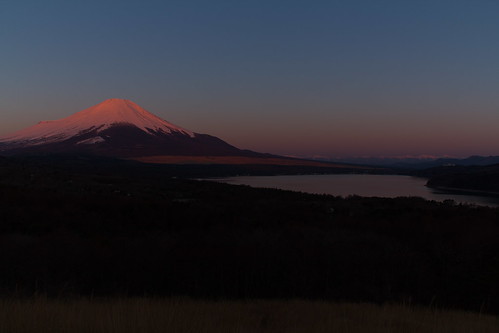 mountain lake japan sunrise fuji 富士山 mtfuji yamanashi 山中湖 南アルプス 紅富士