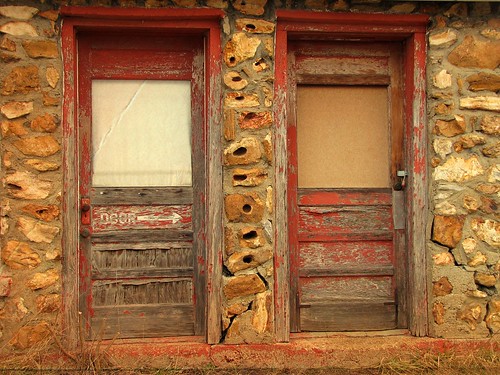 abandoned stone doors decay missouri smalltown blight doorways ghostsigns crosstimbers
