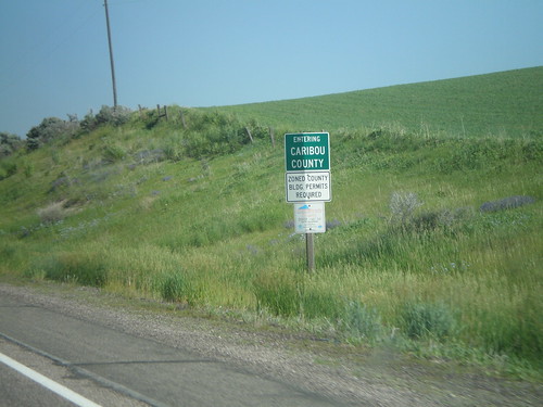 sign border idaho boundary us30 countyline biggreensign cariboucounty