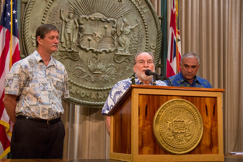IUCN拜訪夏威夷，決定將在此舉辦2016年的世界保育大會，這是美國首度主辦該會議。（圖：Governor Neil Abercrombie）