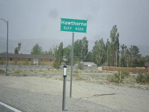 sign nevada hawthorne citylimit biggreensign nv359
