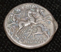 Sport on Roman coins Chariot