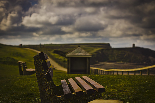 bench bude clifftop