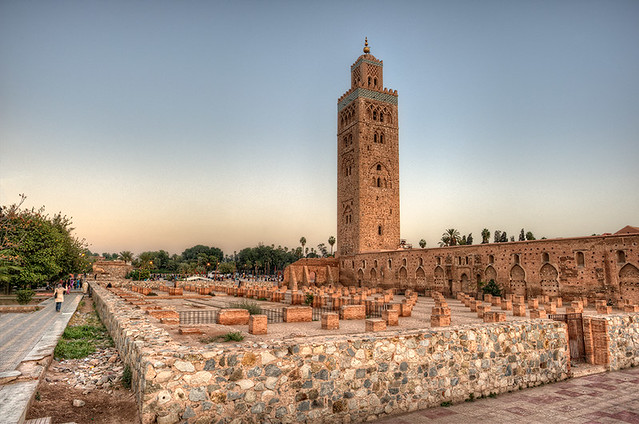 Koutoubia Mosque – Mezquita Kutubia, Marrakech (Morocco), HDR