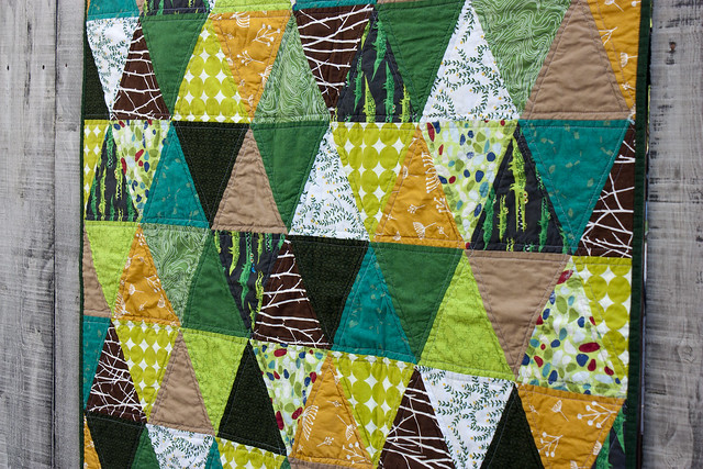 Baby O's triangle quilt