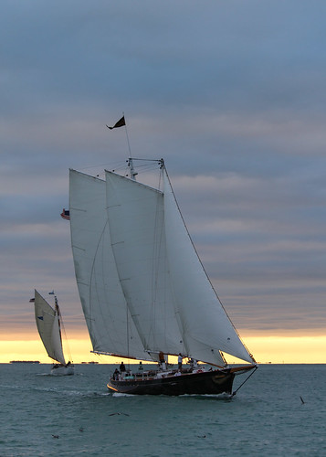 travel sunset usa cloud boat florida