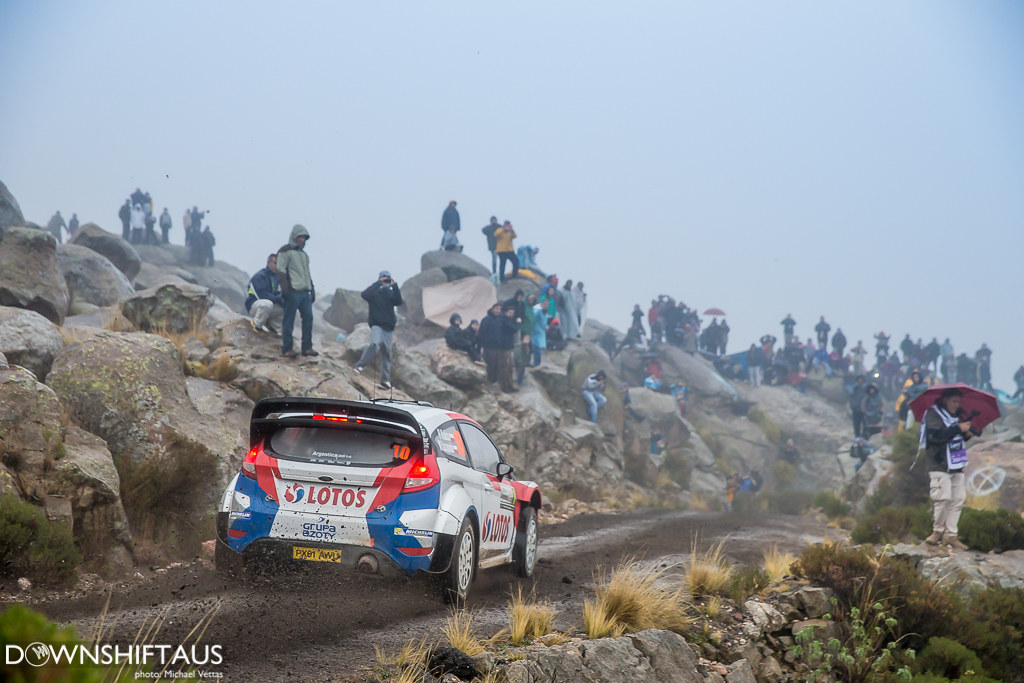 WRC competitors compete in Heat 3 of Rally Argentina on stages west of Cordoba.