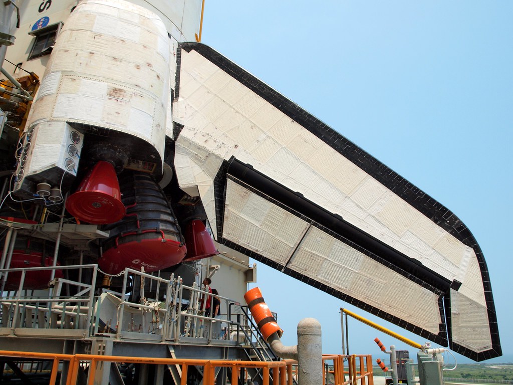 STS-135 Space Shuttle Atlantis Tail Up-Close