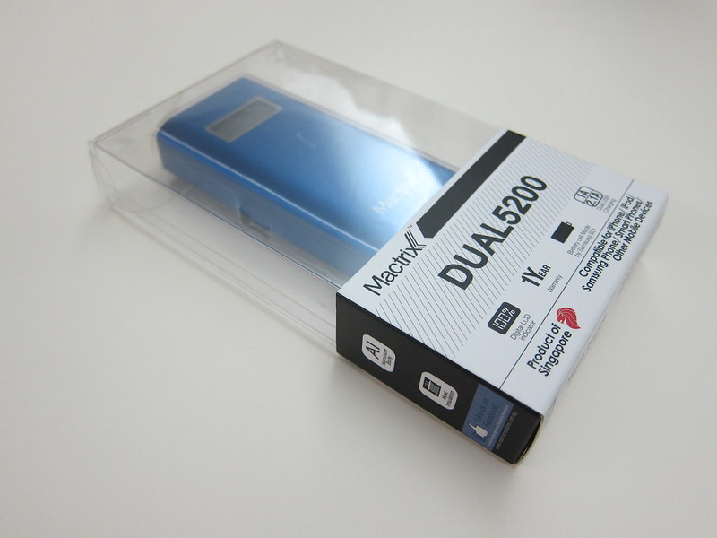 Mactrix Dual 5200 Portable Battery - Packaging