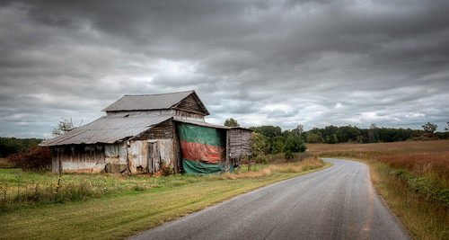 barn abandoned road clouds pittsylvania virgina gretna bobbell