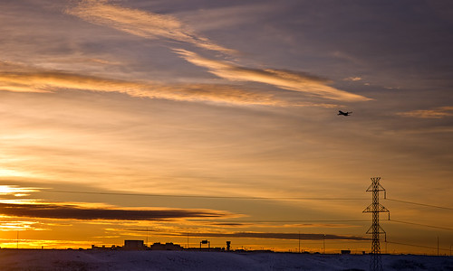 sky cloud canada calgary silhouette sunrise airplane airport aircraft alberta airliner yyc calgaryinternationalairport da7024ltd tgamphotodesknewbeginnings