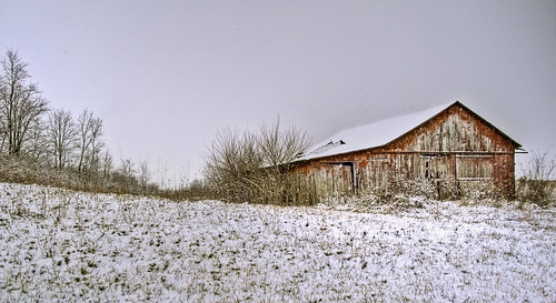 trees snow barn landscape yellowsprings fairbornohio byalexsablan