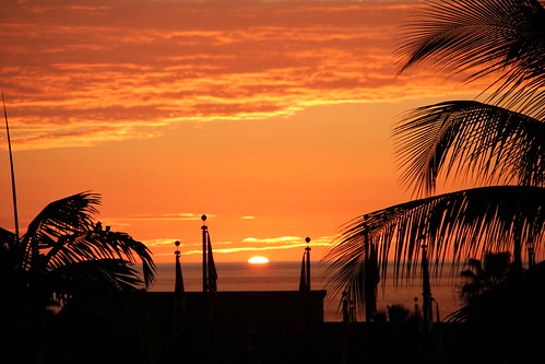 trees sunset usa hawaii university unitedstatesofamerica flags palm ywam kona nations kailua uofn kahunapulej kahunapule