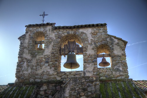 california ca blue sky tower miguel stone bells coast san day catholic cross bell central clear 100views crucifix mission hdr franciscan photomatix tonemapped 8540 8541 8542