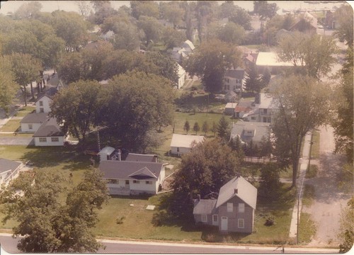 trees houses 1960s aerialphotographs