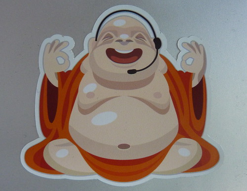 zendesk buddhy buddha buddah sticker